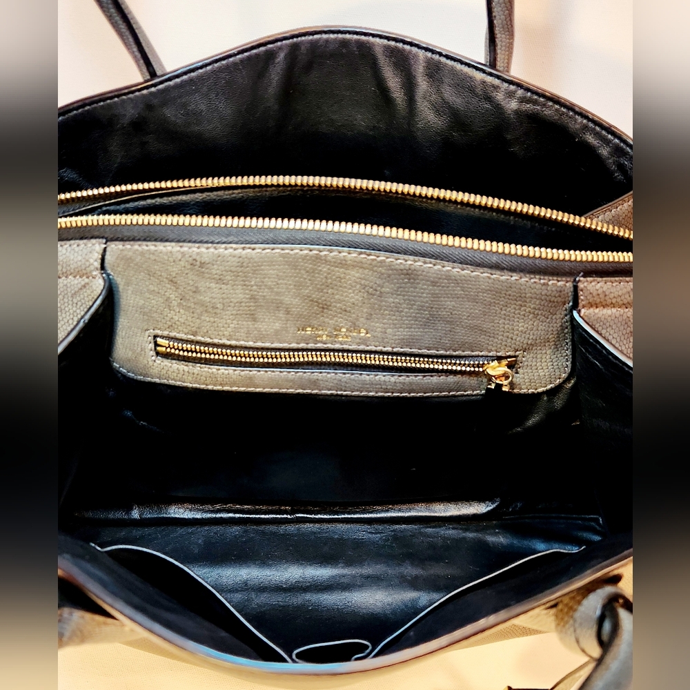 Henri Bendel Premium Luxe Line Gray Satchel - Picture 7 of 9